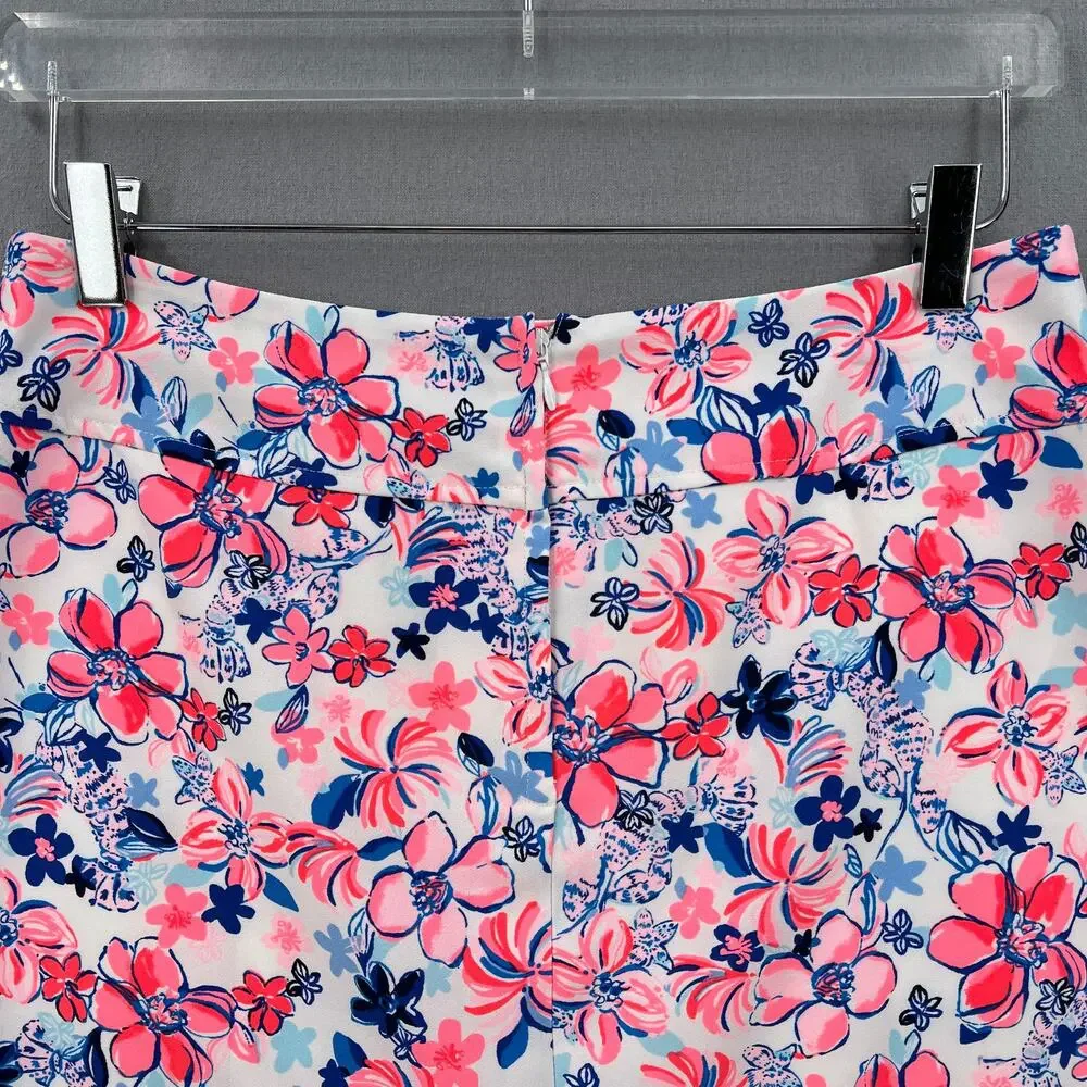 LILLY PULITZER Jonas High Waist Skort Womens 8 Resort White Party Like a Lobstar - Picture 11 of 16